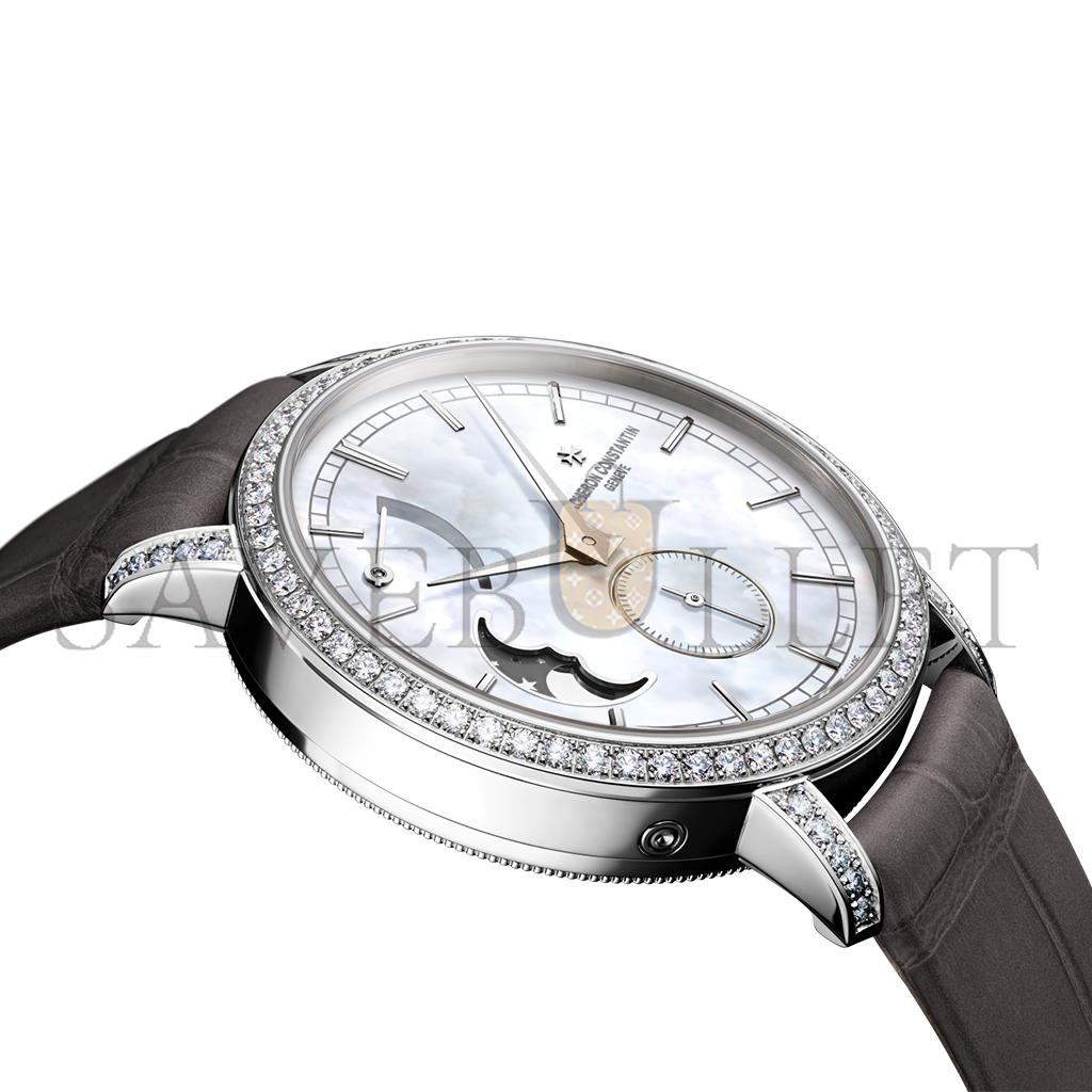 vacheron Co*sta*t*n traditionnelle series moon phases 36mm white gold watch 83570/000g-9916
